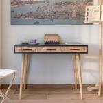 Bureau Lavaro antracietkleurig/grenenhouten look