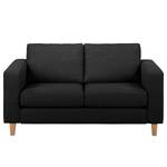 2-Sitzer Sofa MAISON Webstoff Lark: Schwarz