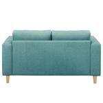 Ecksofa MAISON 1-Sitzer mit Longchair Webstoff Lark: Petrol - Longchair davorstehend rechts