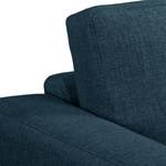 Ecksofa MAISON 1-Sitzer mit Longchair Webstoff Lark: Dunkelblau - Longchair davorstehend links