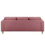 Ecksofa MAISON 2-Sitzer mit Longchair Webstoff - Webstoff Lark: Mauve - Longchair davorstehend links