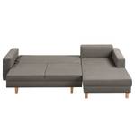 Ecksofa MAISON mit Schlaffunktion Webstoff Inas: Cubanit - Longchair davorstehend rechts