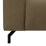 Sofa Bramming (3-Sitzer) Samt Juna: Taupe - Breite: 210 cm