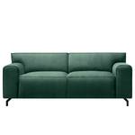 Sofa Bramming (3-Sitzer) Samt Juna: Petrolgrau - Breite: 210 cm