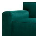 Sofa Bramming (3-Sitzer) Samt Juna: Petrol - Breite: 210 cm