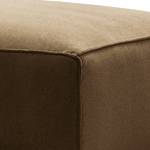 Gestoffeerde hocker Bramming fluweel - Velours Juna: Bruin