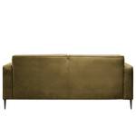 Sofa Chaides (2-Sitzer) Antiklederlook - Mischgewebe Bulan: Moss