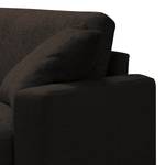 Bigsofa Circle Flachgewebe - Flachgewebe Vega: Braun-Schwarz