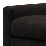 Bigsofa Circle Flachgewebe - Flachgewebe Vega: Braun-Schwarz