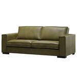 Sofa Locana (3-Sitzer) Echtleder Bulle: Olive