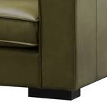 Sofa Locana (3-Sitzer) Echtleder Bulle: Olive