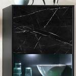 Vetrina Fintel Effetto marmo nero / Nero - Altezza: 171 cm