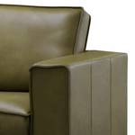 Sofa Locana (2-Sitzer) Echtleder Bulle: Olive