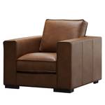 Fauteuil Locana echt leer - Leer Bulle: Bruin