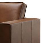 Fauteuil Locana echt leer - Leer Bulle: Bruin