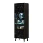 Vitrine Fintel Imitation marbre noir / Noir - Hauteur : 199 cm