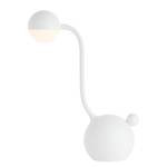 Lampada da tavolo a LED Bowling Silicone - 1 punto luce - Bianco
