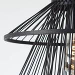 Lampada a sospensione Hartland Rattan / Ferro - 1 punto luce - Nero