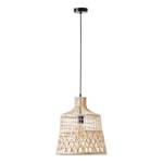 Pendelleuchte Newbury Rattan / Eisen - 1-flammig