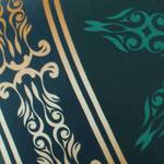 Parure de lit Alisa Satin de coton - Vert / Marron - 135 x 200 cm + oreiller 80 x 80 cm