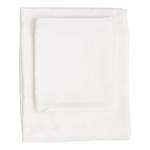 Parure de lit De White Satin de coton - Blanc - 200 x 200 cm + 2 oreillers 80 x 80 cm