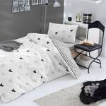 Copripiumino e federa Eveline Cotone rinforzato - Nero / Bianco - 155 x 220 cm + cuscino 80 x 80 cm