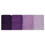 Handtuch-Set Rainbow II (4er-Set) Baumwolle - Violett