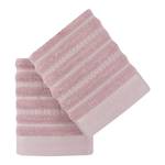 Serviettes Bombelli (lot de 2) Coton - Rose / Gris