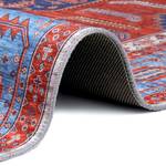 Laagpolig vloerkleed Shiraz Niavaran polyester - blauw/meerdere kleuren - 200 x 290 cm