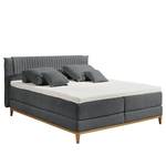 Boxspringbett Andresito Bouclé Stoff Raya: Anthrazit