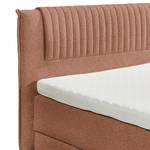 Boxspringbett Andresito Bouclé Stoff Raya: Cognac