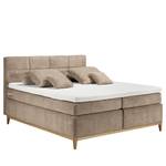 Boxspringbett Esperanto Microvelours Thala: Sand