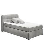 Boxspringbett Le Roy Microvelours Thala: Grau - 120 x 200cm