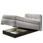 Boxspringbett Le Roy Microvelours Thala: Grau - 120 x 200cm