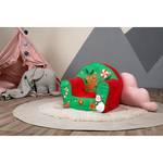 Kindersessel Funny Christmas Grün - Textil - 34 x 42 x 51 cm