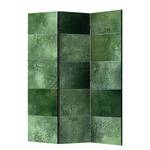 Paravento Green Puzzle Tessuto non tessuto su legno massello  - Multicolore - 3 pezzi