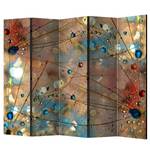 Kamerscherm Magical World vlies op massief hout  - meerdere kleuren - 5-delige set