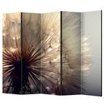 Kamerscherm Dandelion Kiss vlies op massief hout  - meerdere kleuren - 5-delige set