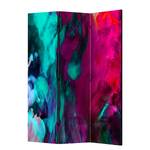 Paravento Color Madness Tessuto non tessuto su legno massello  - Multicolore - 3 pannelli