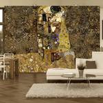 Fotomurale Klimt Inspiration Golden Kiss Tessuto non tessuto - Multicolore - 100 x 70 cm