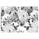 Papier peint Sentimental Garden Intissé - Multicolore - Noir / Blanc - 150 x 105 cm