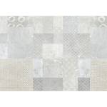 Vlies Fototapete Tiles Vlies - Grau - 400 x 280 cm