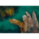 Vlies Fototapete Painted Jungle Vlies - Mehrfarbig - 450 x 315 cm