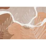 Vlies-fotobehang Organic Shapes vlies - bruin - 400 x 280 cm