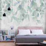 Vlies-fotobehang Pastel Flora vlies - beige/groen - 150 x 105 cm