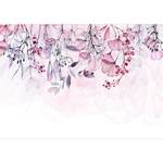 Vlies-fotobehang Foggy Nature vlies - Roze - 150 x 105 cm