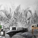 Papier peint intissé Magic Grove Intissé - Noir / Blanc - 250 x 175 cm