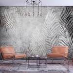Papier peint intissé Palm Trees in Dark Intissé - Noir / Blanc - 450 x 315 cm