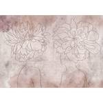 Vlies Fototapete Floristic Fresco Vlies - Pink - 150 x 105 cm