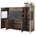 Highboard Ambato I oudhouten look/zwart - Afvalhout look